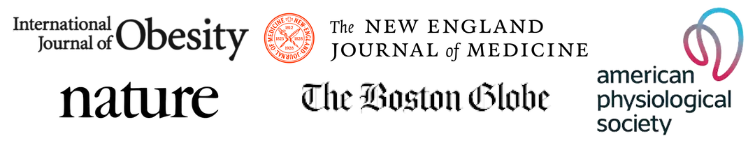 Journals and outlets that publish research on metabolic health: Nature, The New England Journal of Medicine, International Journal of Obesity, The Boston Globe and the American Physiological Society