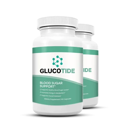 Glucotide blood sugar capsules, two-bottle 60-day pack